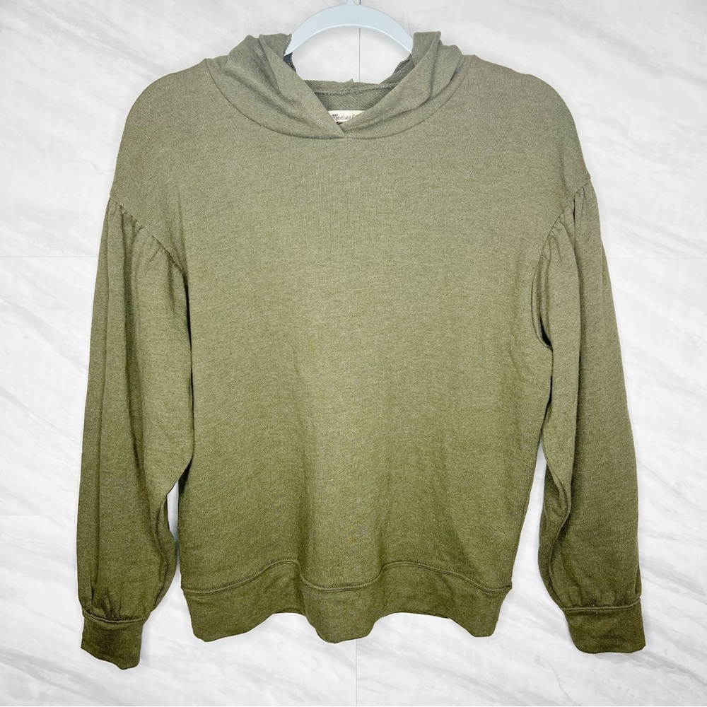 Madewell Olive Hooded Sweater Small